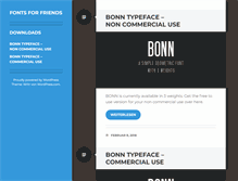 Tablet Screenshot of fontsforfriends.com